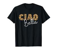 Ciao Bella Lettres léopard pour maman T-Shirt