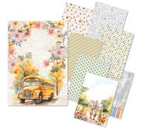 Ciao Bella Lot de 8 feuilles de papier de riz A5 (école)