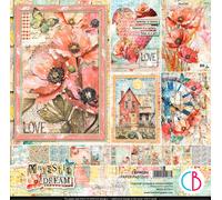 Ciao Bella Majestic Dream Feuilles de scrapbooking 30 x 30 cm Bricolage Papier créatif