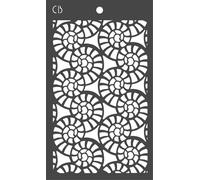 CIAO BELLA Mixed Media Schablone STENCIL 14,5x24cm - Coquillages fossiles