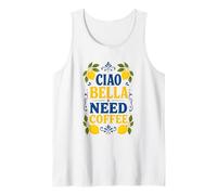 Ciao Bella Need Coffee Italy Côte Amalfitaine Citron Esthétique Débardeur