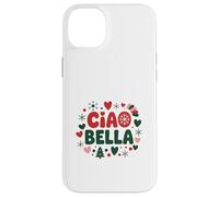 Ciao Bella Noël Italien Typographie Vintage Festive Coque pour iPhone 14 Plus