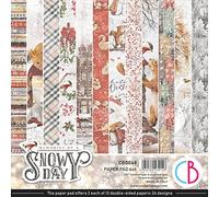 Ciao Bella Paper Bloc-notes de papier « Memories of A Snowy Day » 15,2 x 15