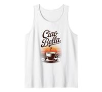 Ciao Bella Rétro Café Italien Sunrise Art Débardeur