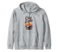 Ciao Bella Rétro Café Italien Sunrise Art Sweat à Capuche