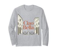 Ciao Bella Rétro Italie Terrasse Vintage Voyage Nostalgique Manche Longue