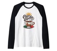 Ciao Bella Rome Café Italien Vintage Travel Art Manche Raglan