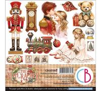 CIAO BELLA Set 24pcs 15x15cm papier scrapbooking double face - The Nutcracker
