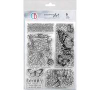 Ciao Bella set de tampons Timeless Moments silicone 6 pièces scrapbooking