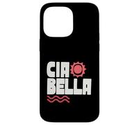 Ciao Bella Soleil Italien Retro Art Méditerranéen Coque pour iPhone 14 Pro Max