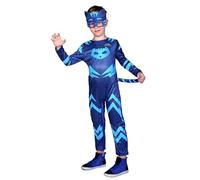 Catboy costume déguisement baby garçon original PJ Masks Pyjamasques (Taille 2-3 ans) avec masque, Bleu