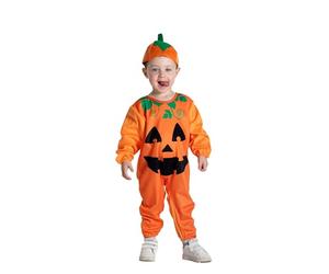 Ciao- Citrouille de Halloween costume déguisement grenouillère baby (Taille 6-12 mois) avec bonnet