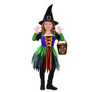 Ciao- Costume de sorcière Baby Witch pour Fille (Taille 3 - 4 Sac à gâteaux ou Blague déguisement Enfant, 28026.3-4, Multicolore, 3-4 Ans