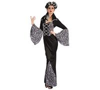 Ciao- Costume Lady Vampira, Adulto Déguisement Adulte, Femme, 62186, Blanc/Noir, Taglia Unica 40-42
