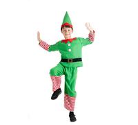 Ciao - Déguisement petit elfe de Noël pour enfant (taille unique 5-7 ans)