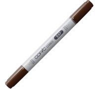 Ciao E47, Dark Brown, Marqueur Twin Avec Une Pointe Moyenne Et Une Pointe Pinceau[Z2349]