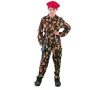 Ciao -Fiori Paolo 61142-Militaire (7-9 ans) Costume Militaire Enfant, Multicolore, 61142.L