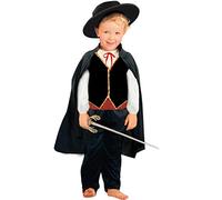 Ciao Fiori Paolo 61337.3 - 4 - Bandito Costume enfant, noir, 3 - 4 ans