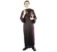 Ciao Fiori Paolo 62000 - Prêtre Costume adulte, Noir, Taille 52 - 54