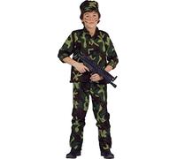 Ciao Garçon Militare Costume Bambino (taglia 5-7 Anni) Costumes Not Applicable, Camouflage, 5-7 Anni