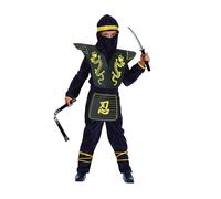 Ciao Gold Ninja Fighter costume déguisement garçon (Taille 10-12 ans) avec kit d'fausses armes
