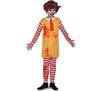 Ciao- Costume Enfant Horror Clown Boy, 5-7 Ans Deguisement, Garçon, 13045.5-7, Jaune/Rouge