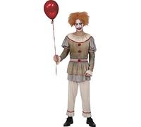 Ciao- Horror Creepy Clown costume déguisement homme adult (Taille unique)