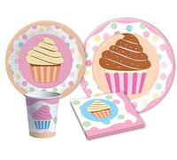 Ciao- Kit Vaisselle de Fête (Assiettes, gobelets, Serviettes), Single, Y4638, Multicolor, 8 Personnes