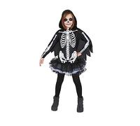 Ciao- Lady Skeletrina Squelette costume déguisement fille (Taille 4-6 ans)