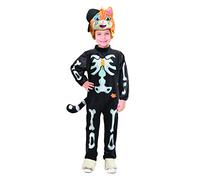 Lampo Eclair 44 Chats Halloween Special Edition costume déguisement chat garçon (Taille 4-6 ans) avec éclair glow-in-the-dark