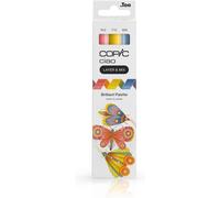 Ciao Layer & Mix « Brilliant Palette », Set De Marqueurs De 3 Couleurs Différentes, Marqueur De Mise En Page Avec Une Pointe De Largeur Moyenne Et Une Pointe De Brosse.