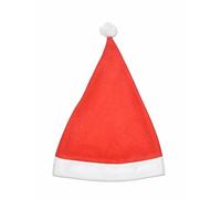 Ciao Lot de 12 chapeaux Père Noël, couleur rouge, blanc, lot 25055.12