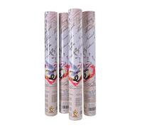 Ciao - Lot de 4 tubes canon à confettis mariage 40 cm Blanc