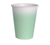 Ciao - Lot de 8 gobelets en papier FSC compostables (250 ml), vert menthe, 34808