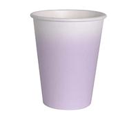 Ciao - Lot de 8 gobelets en papier FSC compostables (250 ml), violet lavande, 34805
