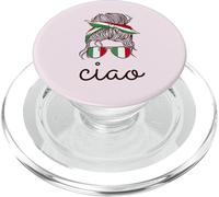 Ciao! Lunettes de Soleil en Forme de Chignon Italien Motif Drapeau Italien PopSockets PopGrip pour MagSafe