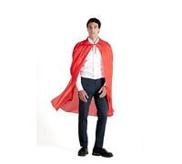 Ciao Manteau de déguisement avec Revers (Taille Unique Adult), Rouge
