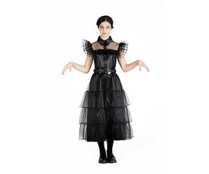 Ciao- Mercredi Addams robe de danse Rave'N Dance costume déguisement fille original Wednesday (Taille M)