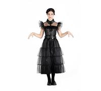 Ciao- Mercredi Addams robe de danse Rave'N Dance costume déguisement fille original Wednesday (Taille S)