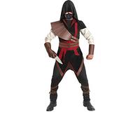 Ciao Ninja Assassin Costume Enfant, Noir/Marron/Rouge, 7-9 Ans, Noir/Marron/Rouge, 7-9 Ans