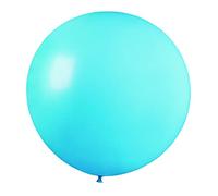 Ciao - Pack 10 maxi balloons in natural latex Premium Quality G40 (Ø 100cm / 40"), light blue