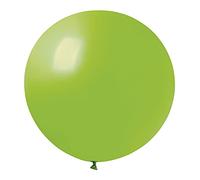 Ciao - Pack 10 maxi balloons in natural latex Premium Quality G40 (Ø 100cm / 40"), light green