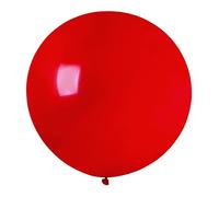Ciao - Pack 10 maxi balloons in natural latex Premium Quality G40 (Ø 100cm / 40"), red
