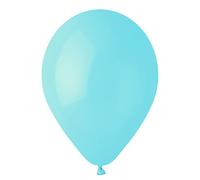 Ciao - Pack 100 balloons in natural latex Premium Quality G120 (Ø 33cm / 13"), pastel light blue
