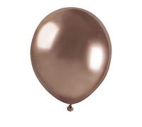 Ciao - Pack 100 balloons metallized in natural latex Premium Quality A50 (Ø 13cm / 5"), gold pink metallized