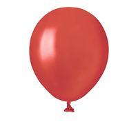 Ciao - Pack 100 balloons pearly in natural latex Premium Quality A50 (Ø 13cm / 5"), red pearl