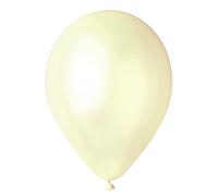 Ciao - Pack 100 balloons pearly in natural latex Premium Quality G120 (Ø 33cm / 13"), ivory white pearl