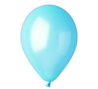 Ciao - Pack 100 balloons pearly in natural latex Premium Quality G120 (Ø 33cm / 13"), light blue pearl