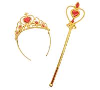 Ciao- Petite Princesse kit de déguisement bijoux (diadème et baguette), or/rouge