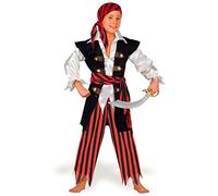 Ciao- Pirata Costume Bambino (6-8 Anni) Pirate Enfants, Boys, 10185.6-8, Rouge/Noir/Blanc